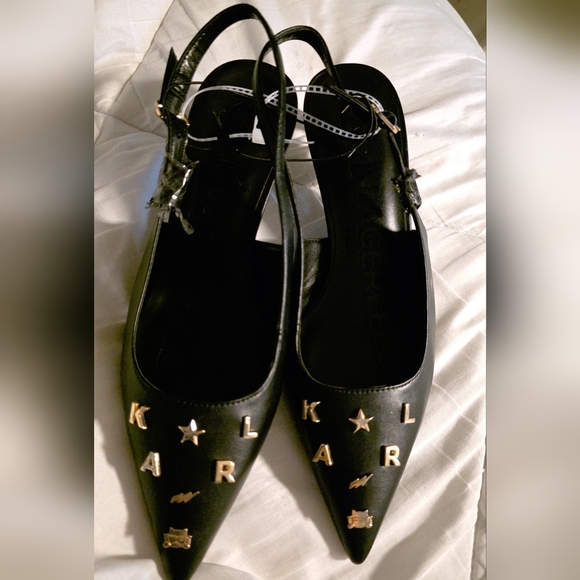 Karl Lagerfeld Sling Pumps Size 8 - Picture 3 of 8